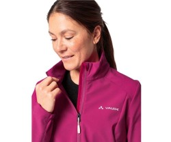 Pyöräilytakki Vaude Wintry IV Softshell Jacket Women Rich Pink